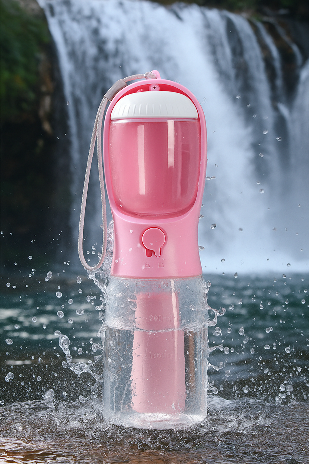 GassiHeld – 3-in-1 Hundetrinkflasche mit Napf, Futterfach, Kotbeutelspender & Filter